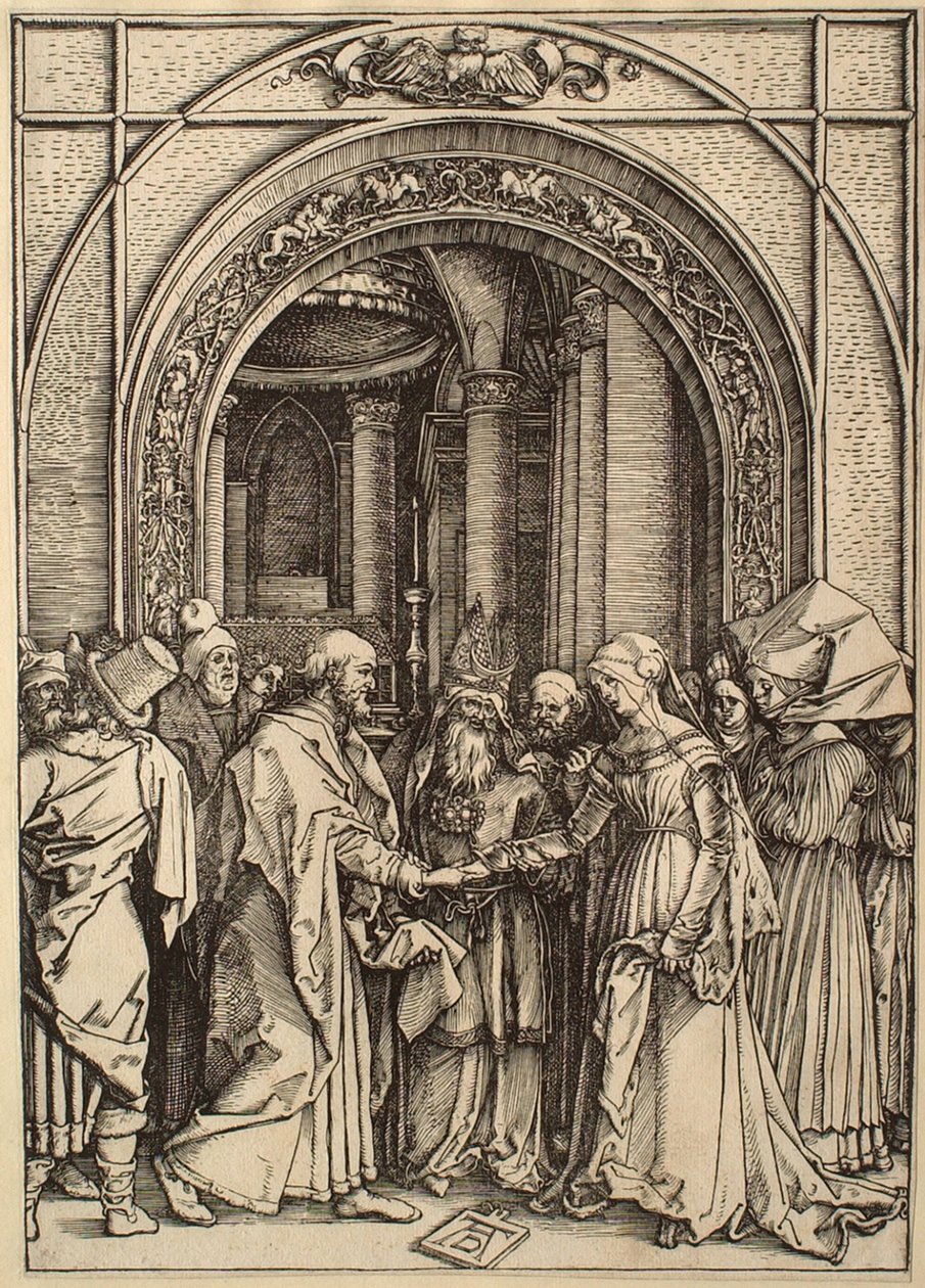 La Vie de la Vierge : Les Fiançailles de la Vierge - Albrecht Dürer