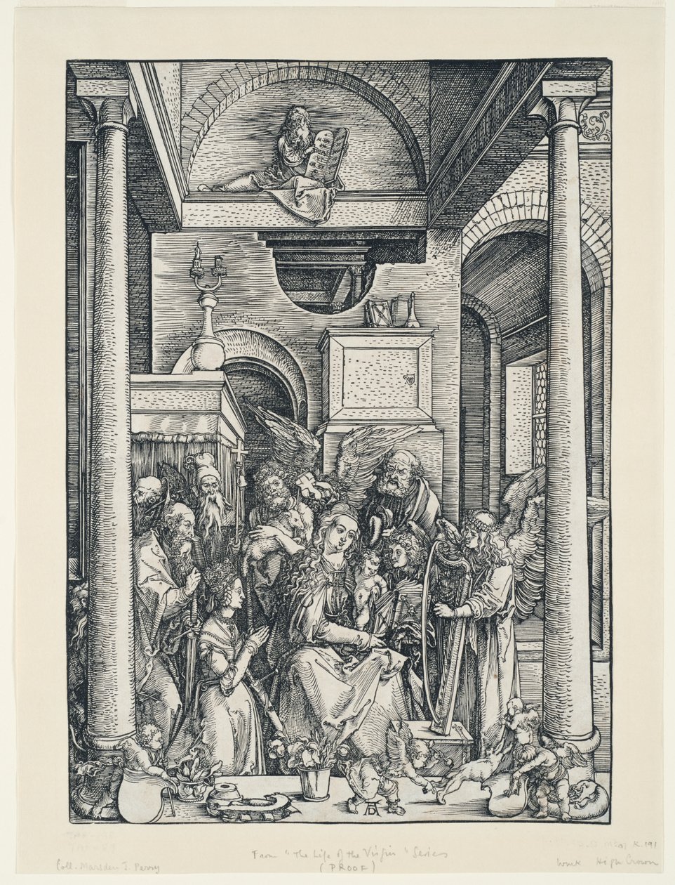 La Vie de la Vierge : La glorification de la Vierge - Albrecht Dürer