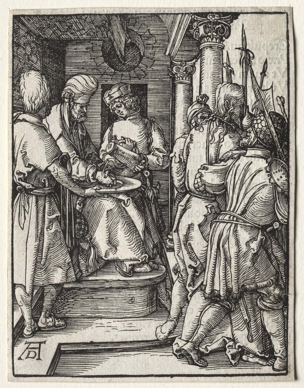 La Petite Passion : Pilate se lavant les mains - Albrecht Dürer