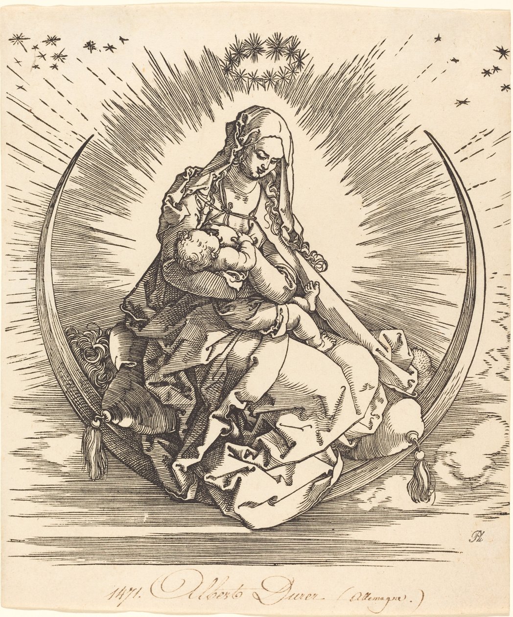 La Madone sur le croissant - Albrecht Dürer