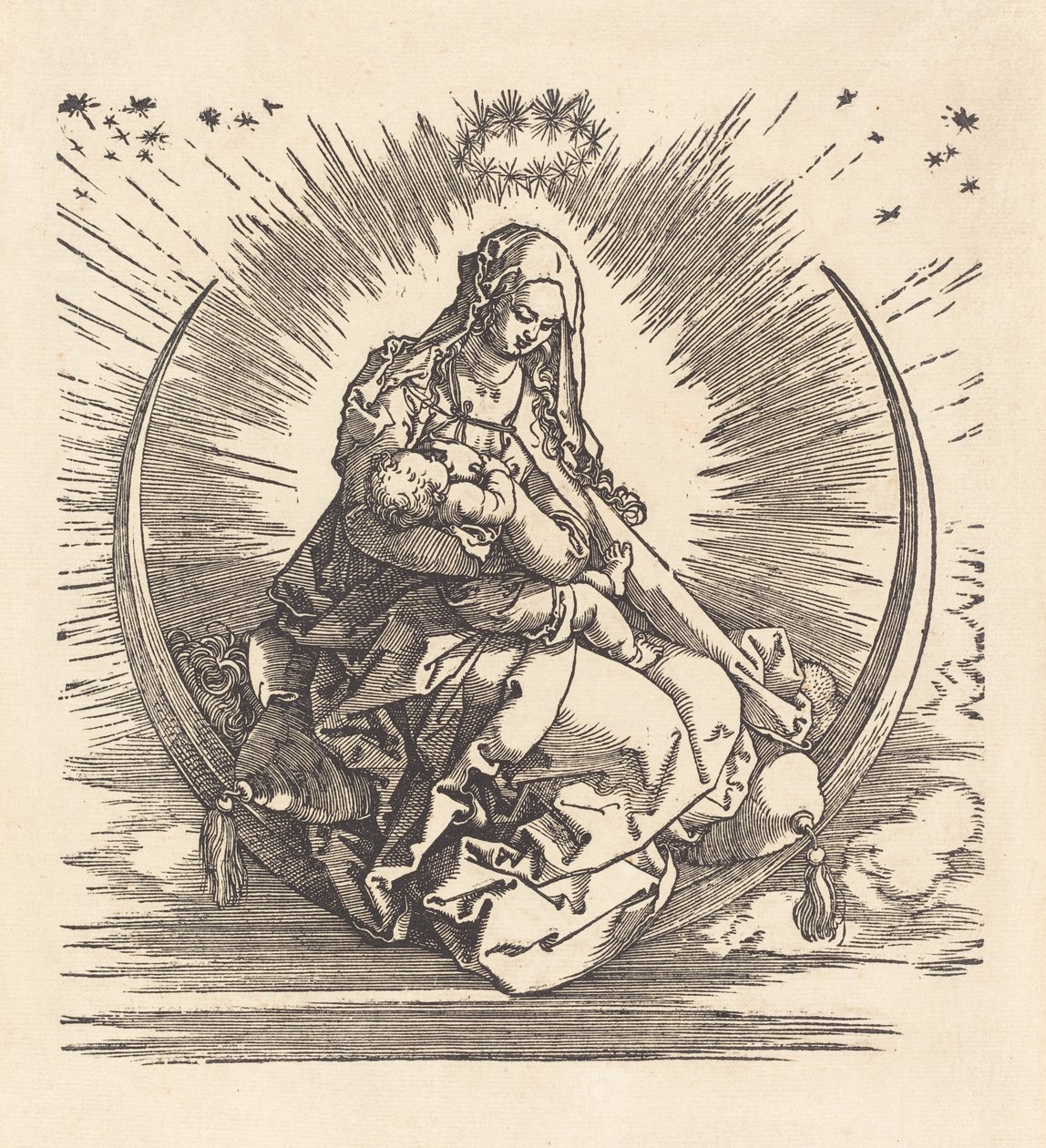 La Madone sur le croissant, 1510-1511 - Albrecht Dürer