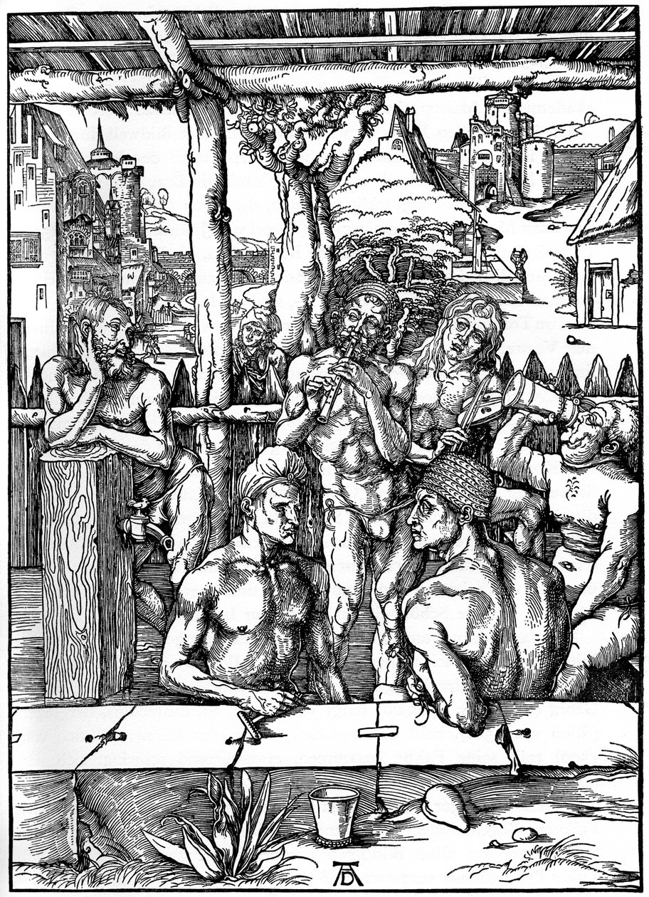 Le Bain des hommes, 1497-1498, 1936 - Albrecht Dürer