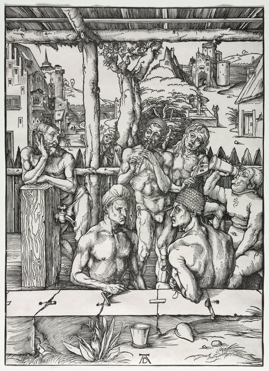 La maison de bain des hommes, vers 1496-1497 - Albrecht Dürer
