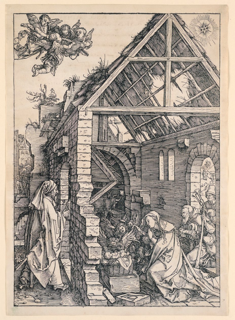 La Nativité, de la série La Vie de la Vierge - Albrecht Dürer