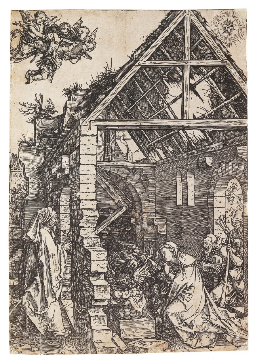 La Nativité du Christ, de la série La Vie de la Vierge - Albrecht Dürer