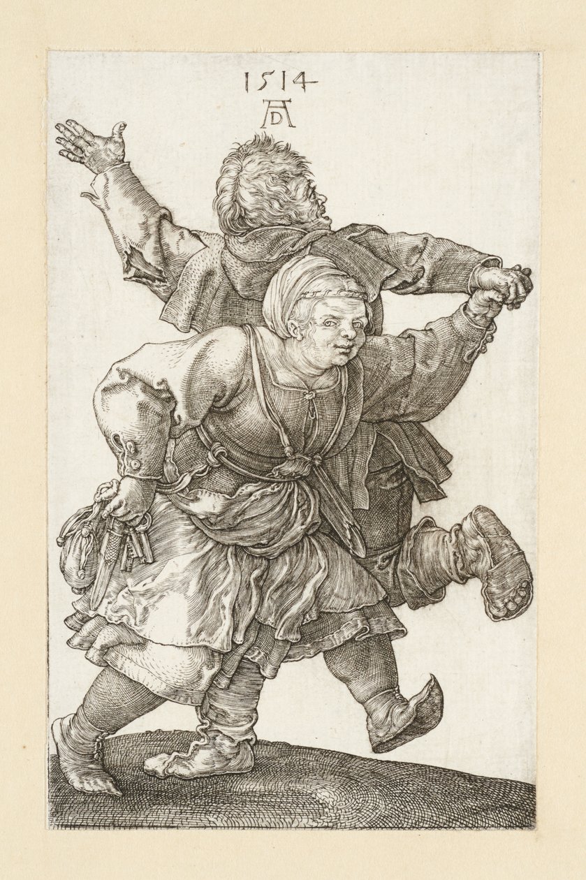 Le couple de paysans dansant - Albrecht Dürer