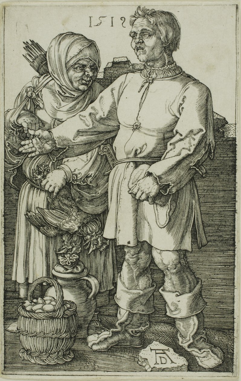 Le paysan et sa femme au marché - Albrecht Dürer