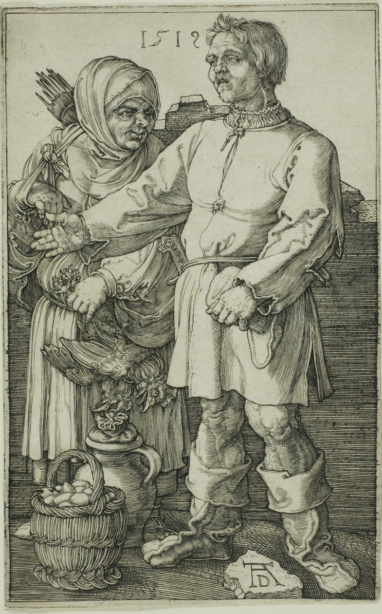 Le paysan et sa femme au marché - Albrecht Dürer