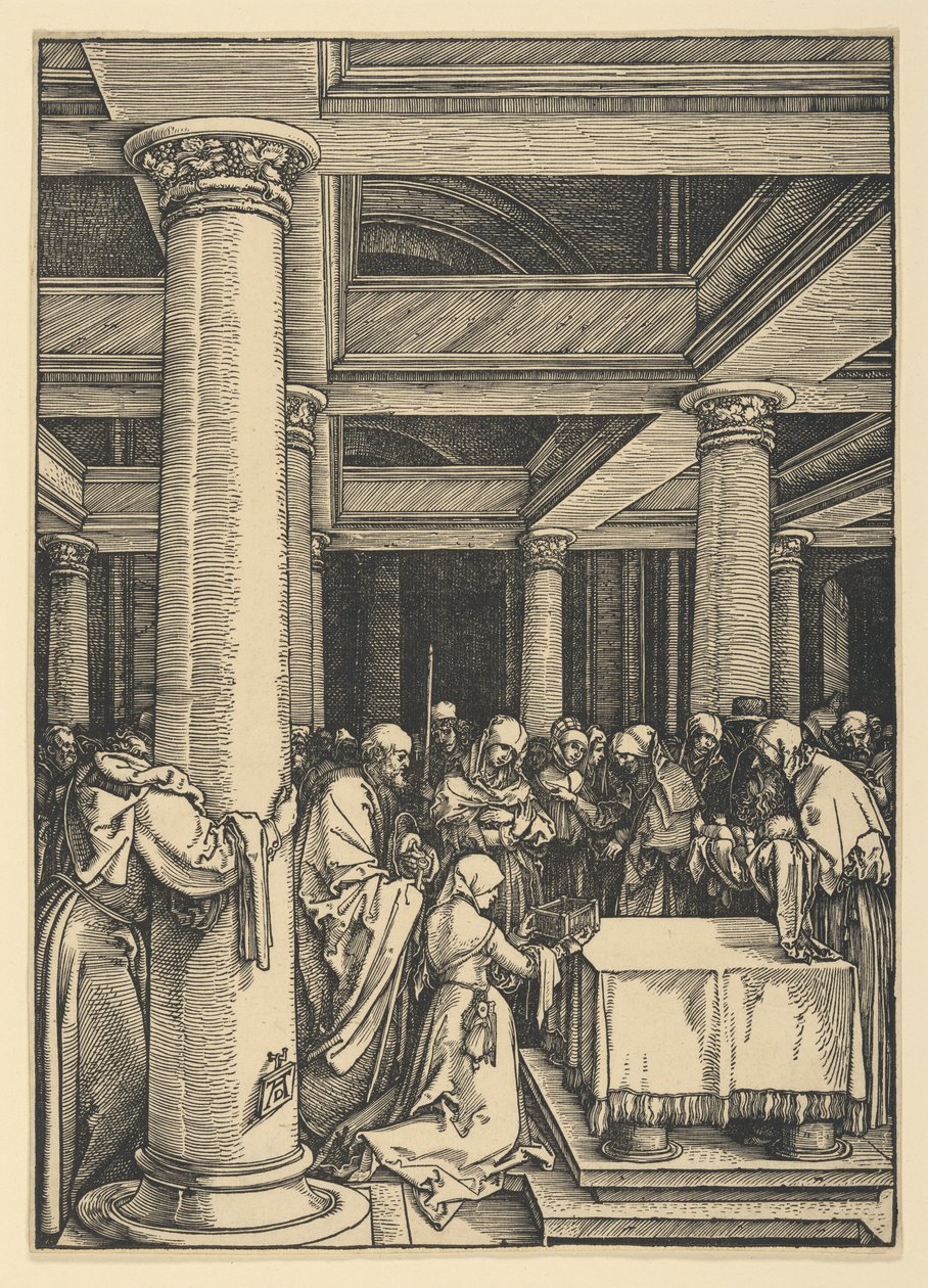 Présentation au Temple, tirée de La Vie de la Vierge - Albrecht Dürer