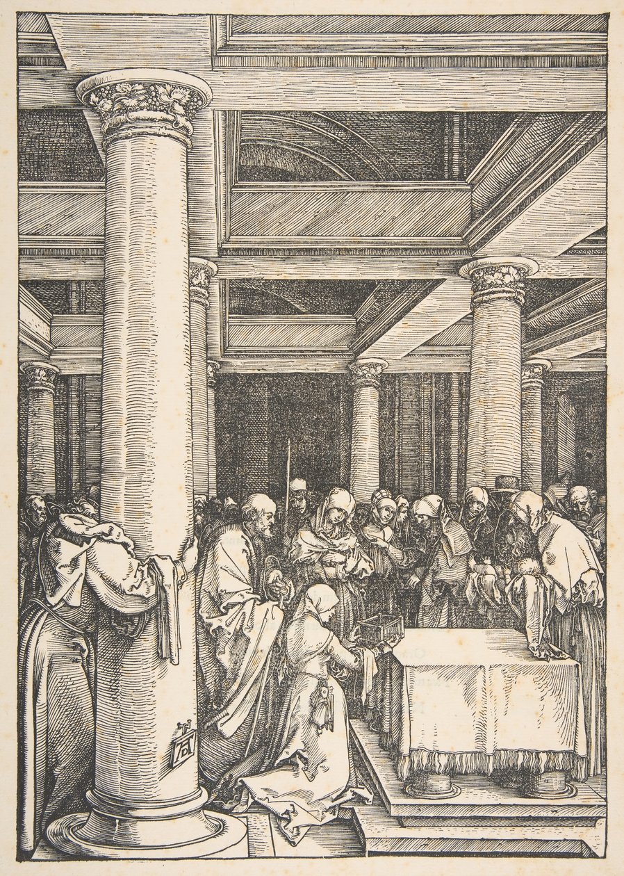La Présentation au Temple, de La Vie de la Vierge, vers 1505 - Albrecht Dürer