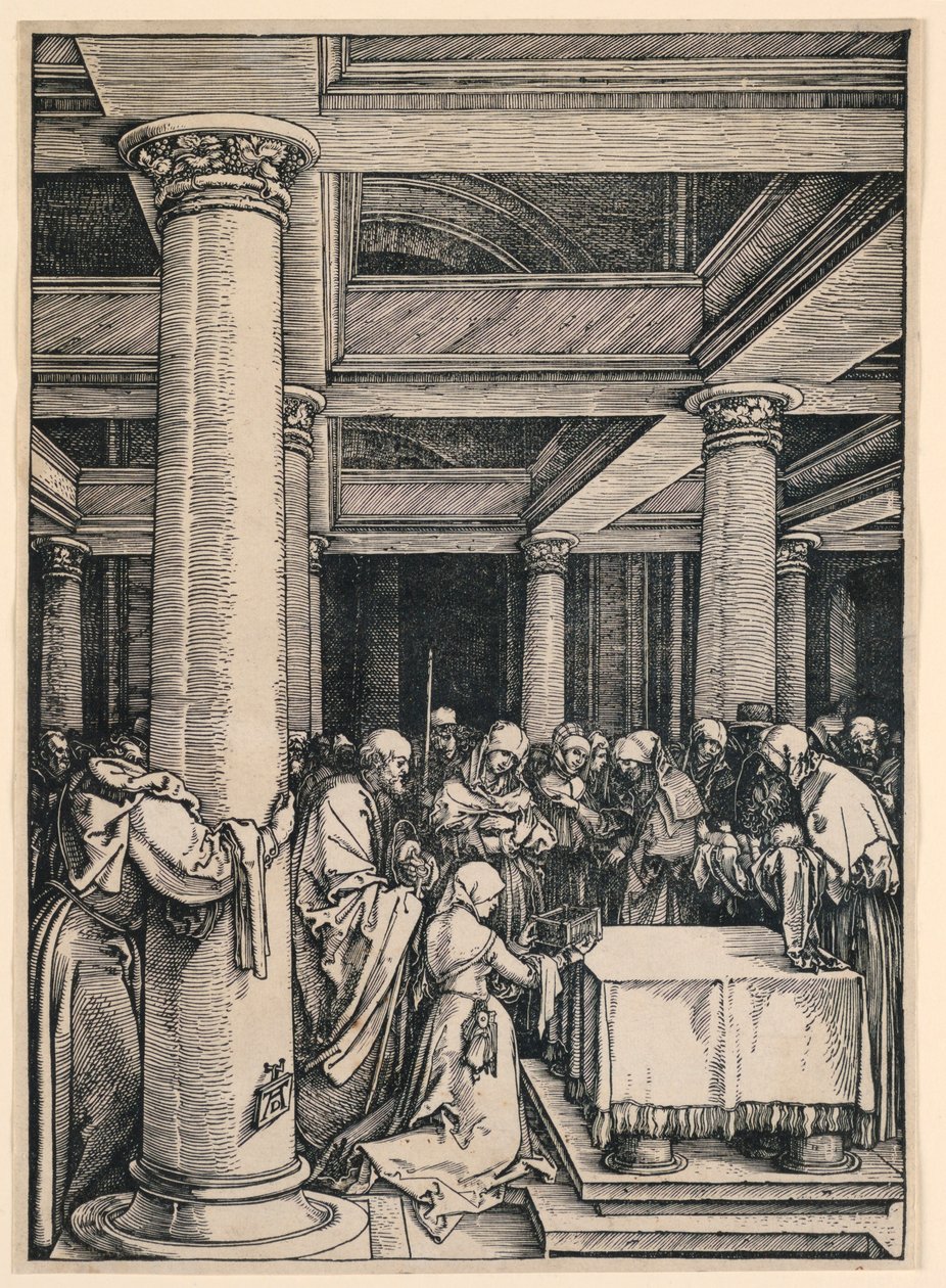 La Présentation au Temple, de la série La Vie de la Vierge - Albrecht Dürer