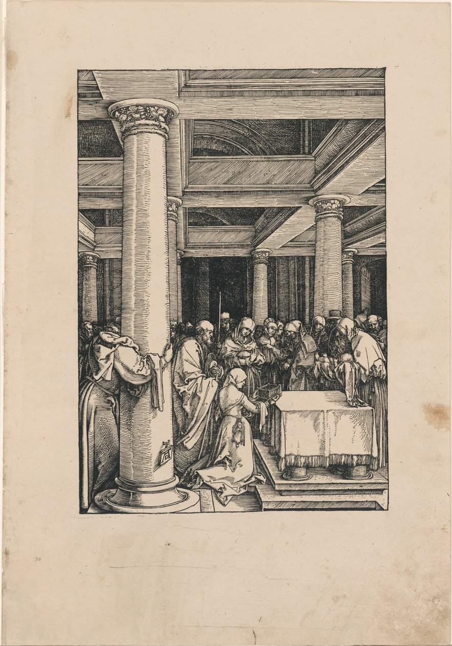 La Présentation du Christ au Temple, de La Vie de la Vierge - Albrecht Dürer