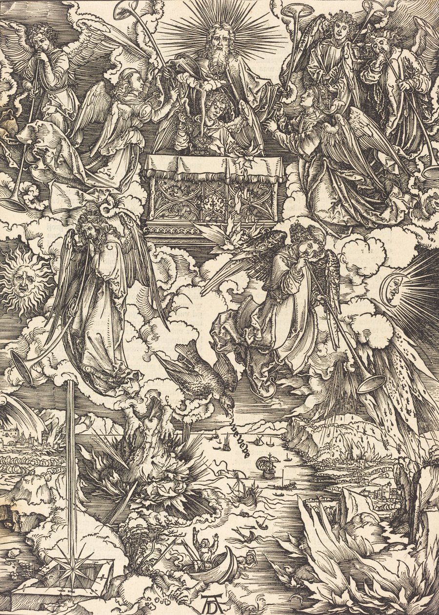 Les Sept Anges avec les trompettes, probablement vers 1496-1498 - Albrecht Dürer