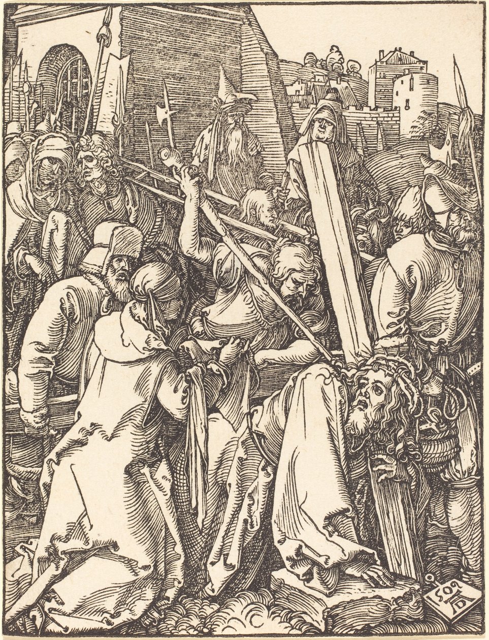 La petite passion :  Le Christ portant la croix - Albrecht Dürer
