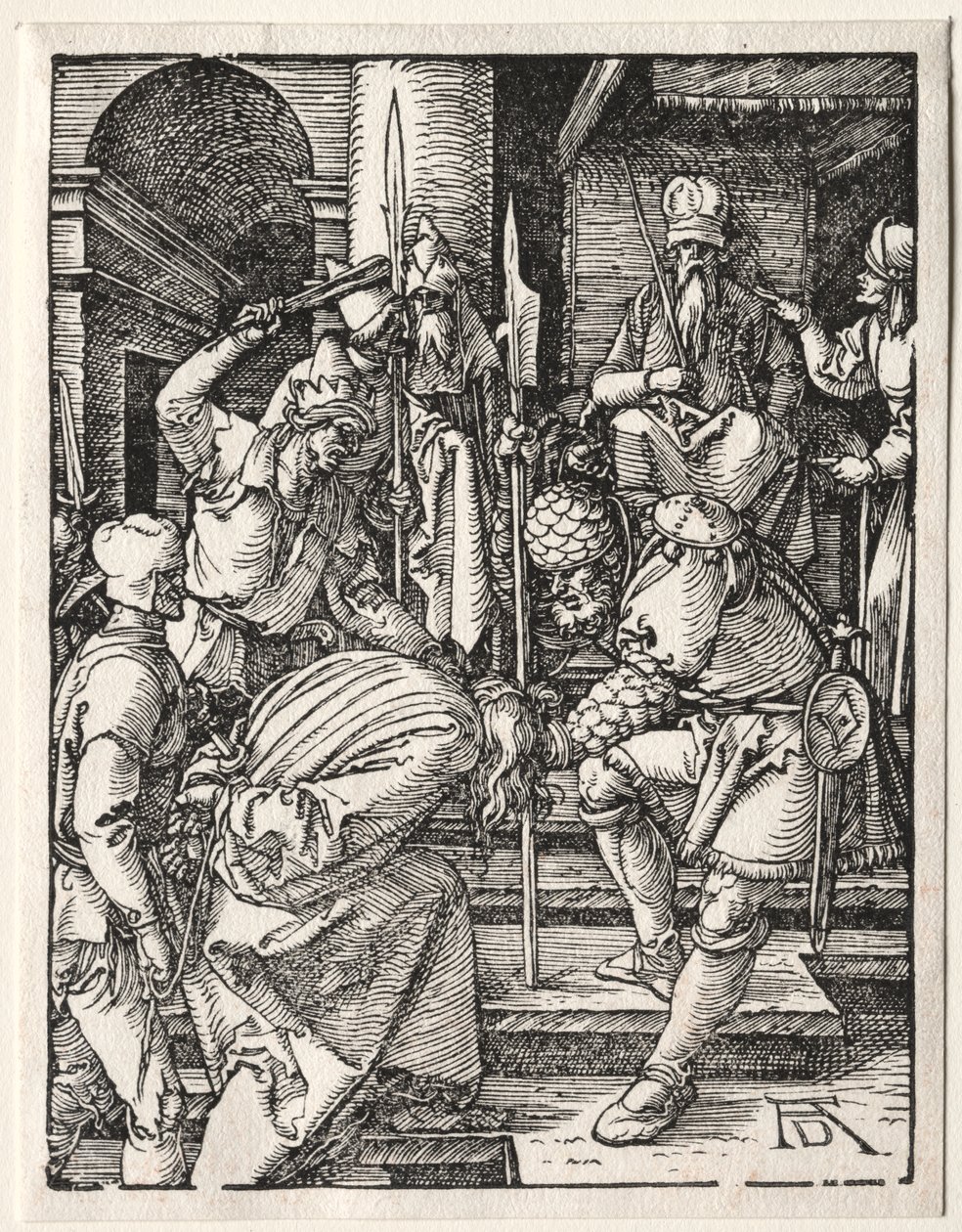 La Petite Passion : Christ devant Anne - Albrecht Dürer