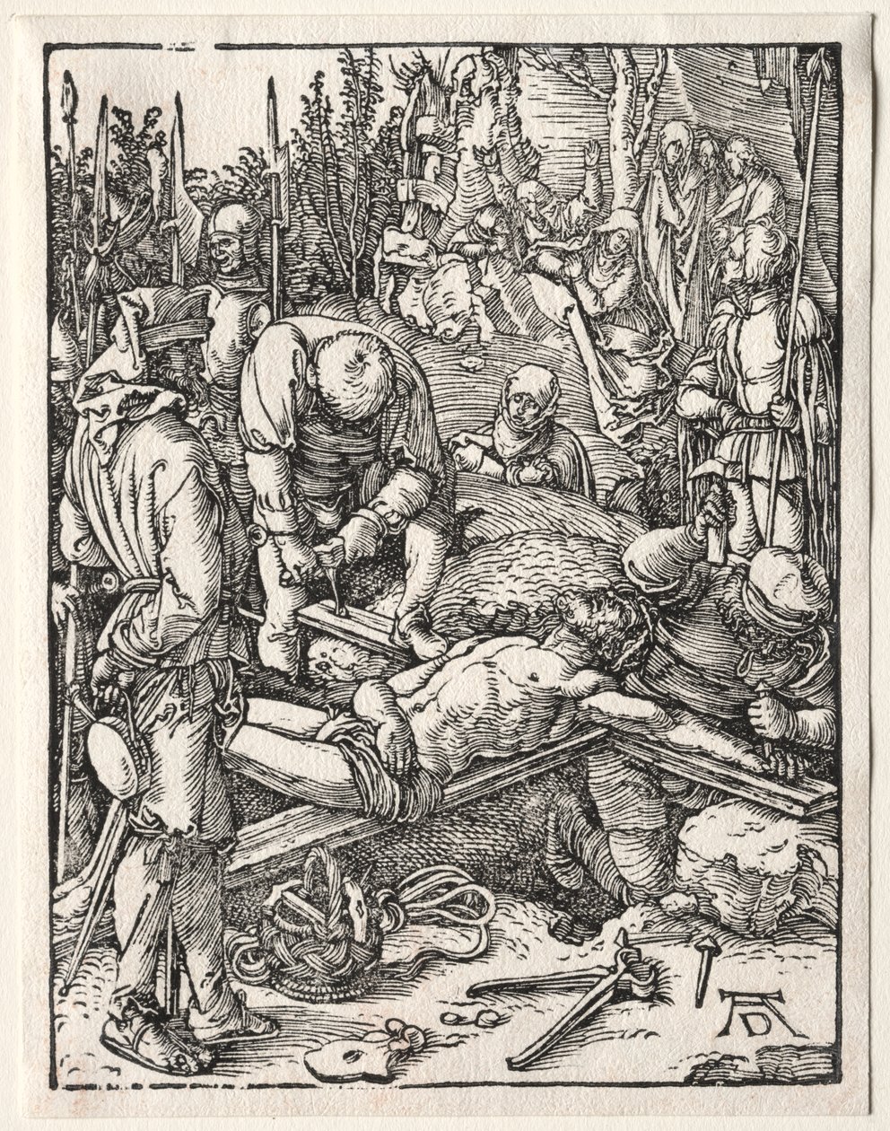 La Petite Passion : Christ cloué sur la croix - Albrecht Dürer