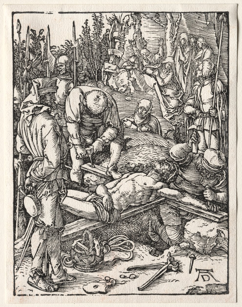 La Petite Passion : Christ cloué sur la croix - Albrecht Dürer