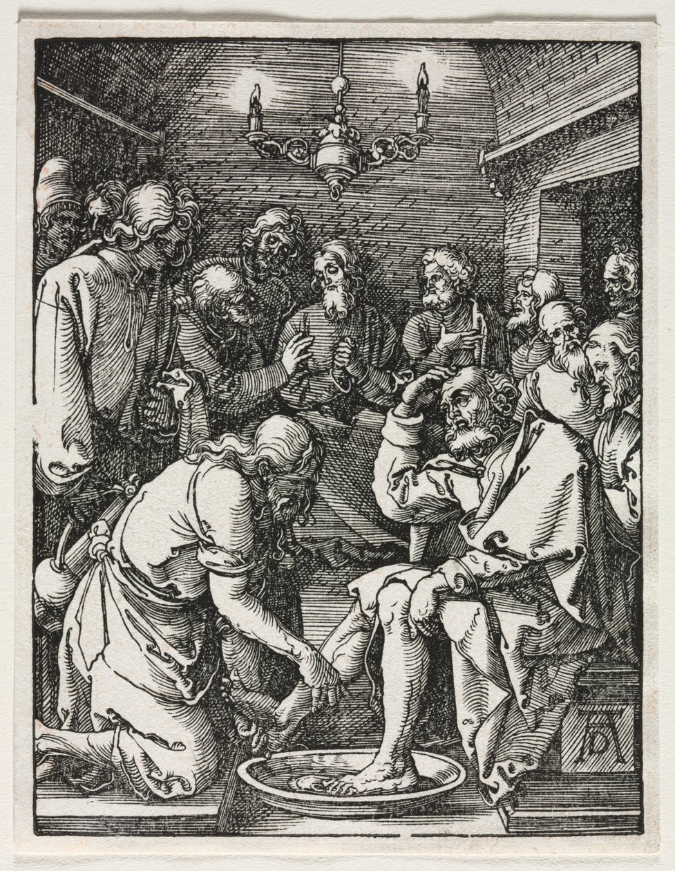 La Petite Passion : Le Christ lavant les pieds de Saint Pierre - Albrecht Dürer