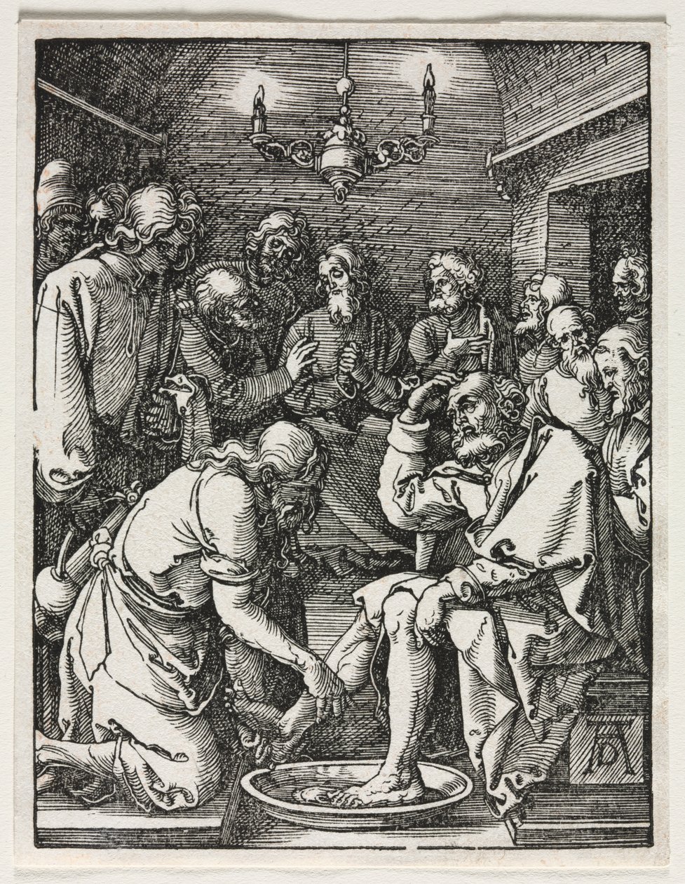 La Petite Passion : Le Christ lavant les pieds de Saint Pierre - Albrecht Dürer