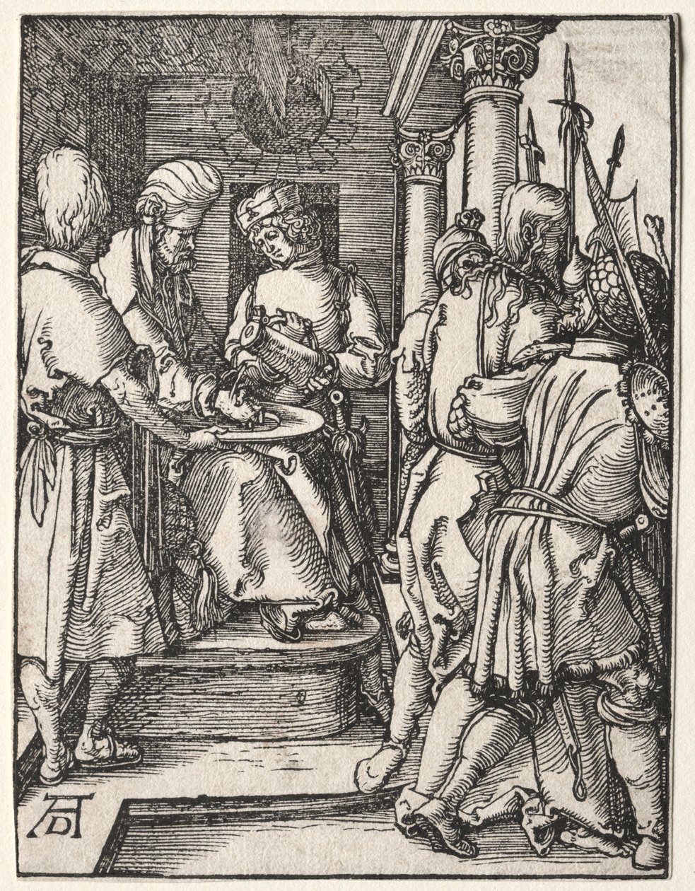 La Petite Passion : Pilate se lavant les mains, 1509-1511 - Albrecht Dürer
