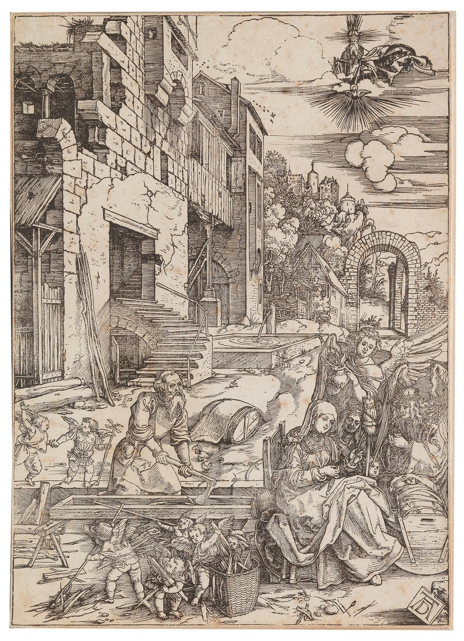 Le séjour de la Sainte Famille en Égypte, de La Vie de la Vierge, vers 1504 - Albrecht Dürer