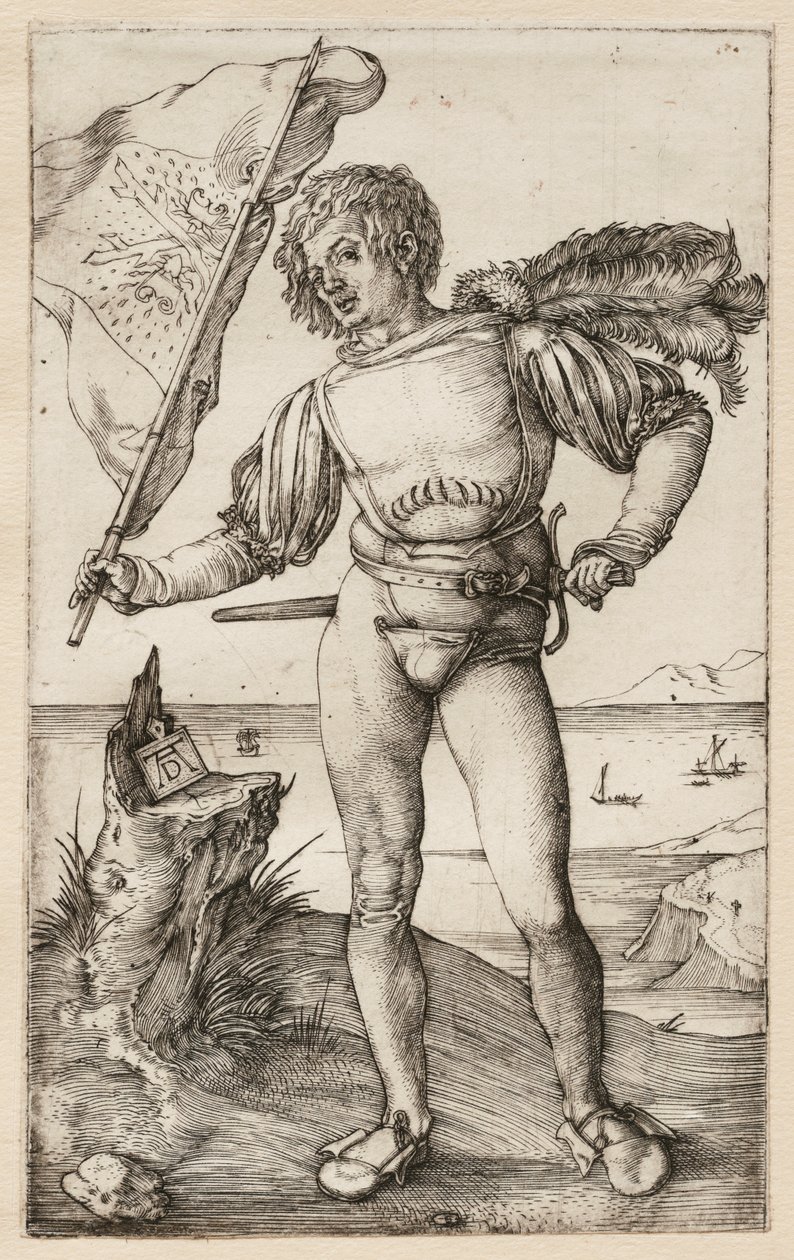 Le porte-étendard - Albrecht Dürer