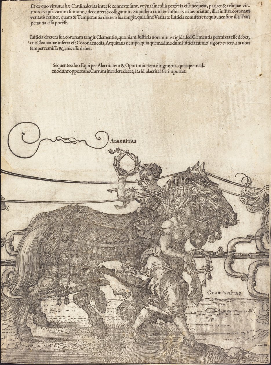 Le Char Triomphal de Maximilien I Le Grand Char Triomphal [plaque 4 de 8] - Albrecht Dürer