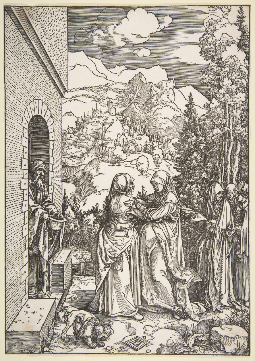 La Visitation, tirée de « La Vie de la Vierge » - Albrecht Dürer