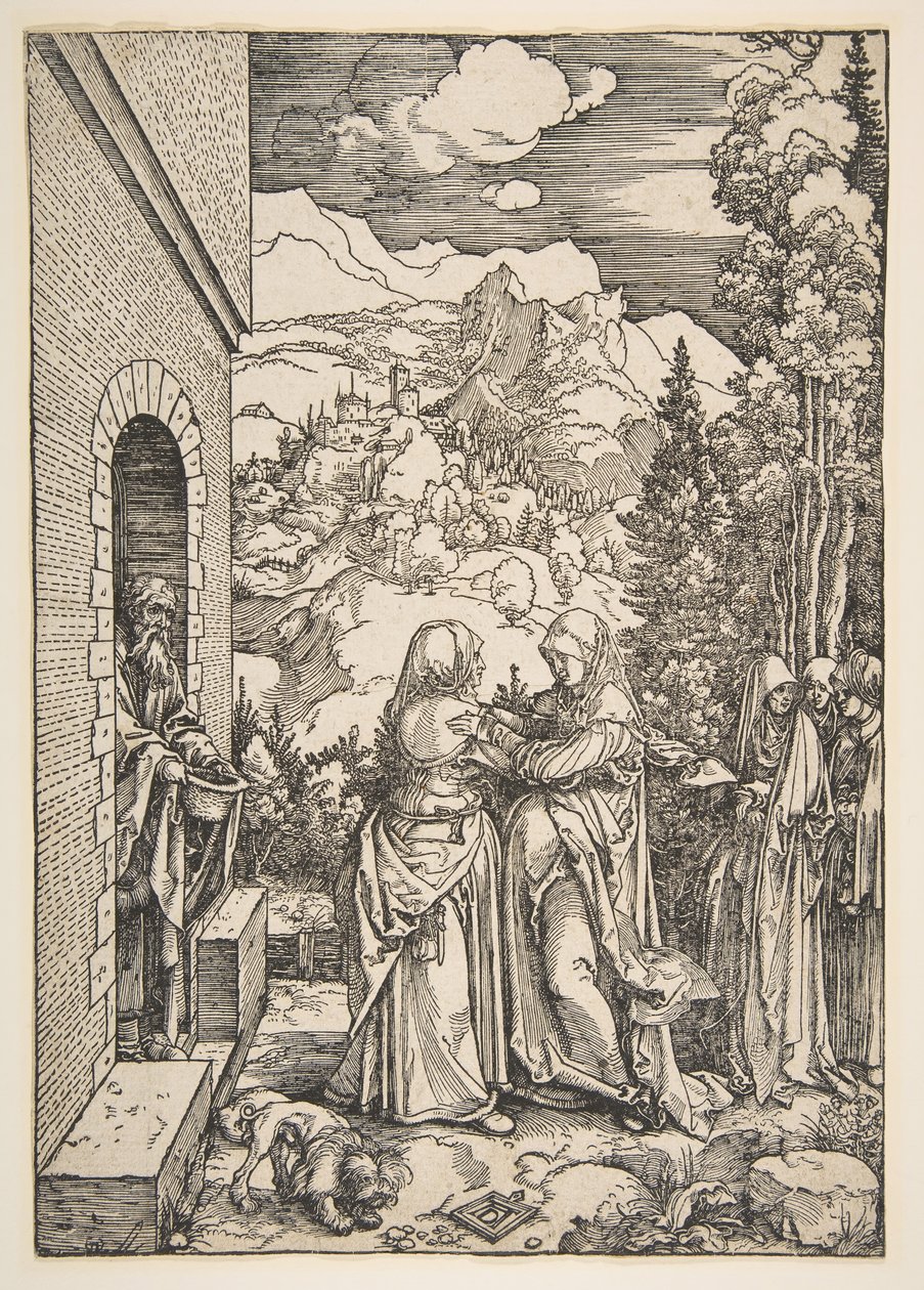 La Visitation, de La Vie de la Vierge, 1503-4 - Albrecht Dürer