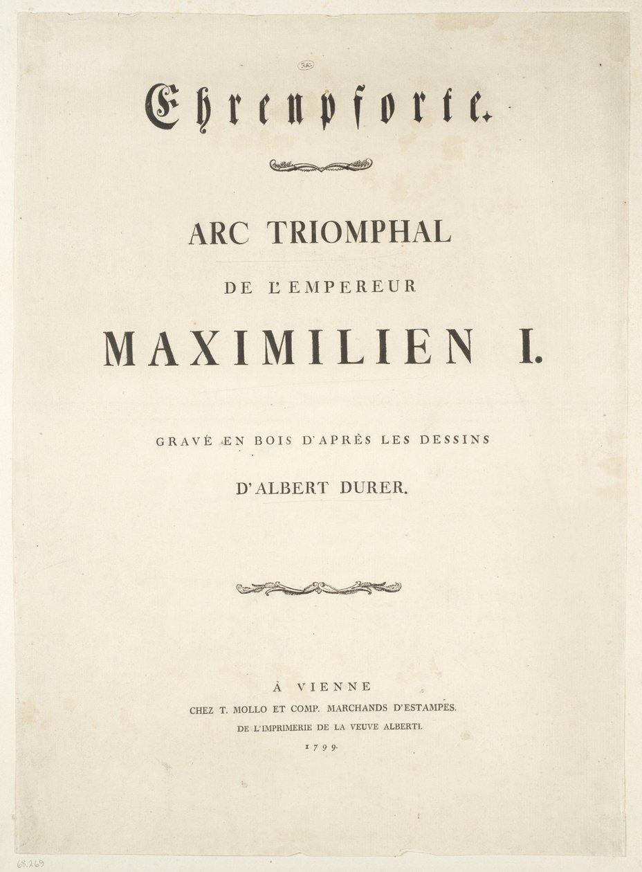 Page de titre - Albrecht Dürer