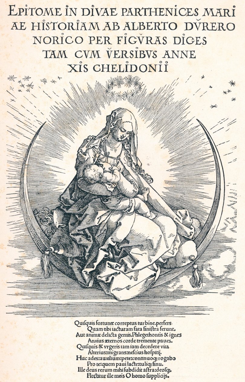 Page de titre de la Vie de la Vierge, 1511 - Albrecht Dürer