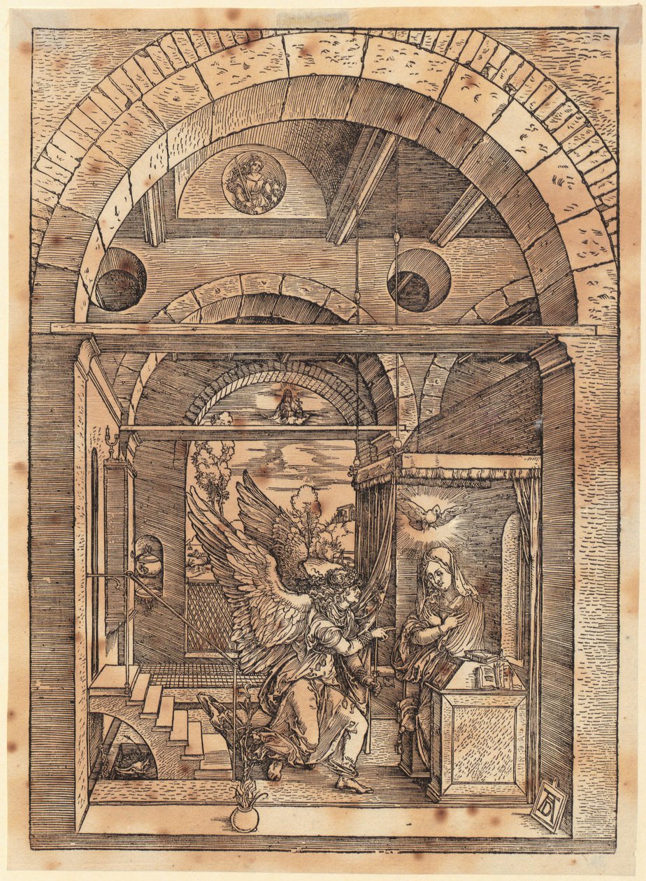 Les fiançailles de Marie, planche 7 de la série « La vie de Marie » - Albrecht Dürer