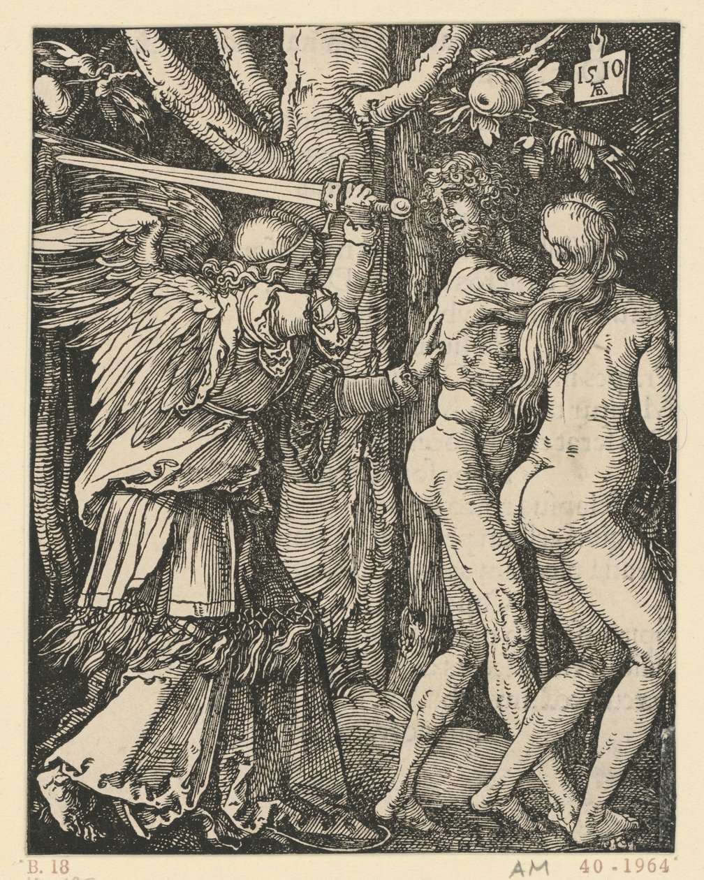 Expulsion du paradis (Petite Passion) - Albrecht Dürer