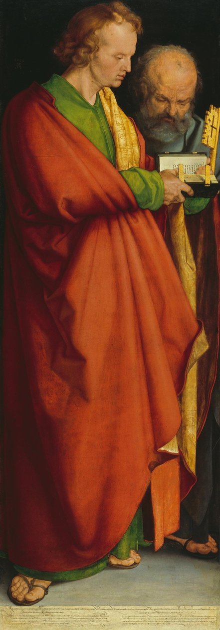 Vier Apostel: Heilige Johannes Ev. und Petrus - Albrecht Dürer