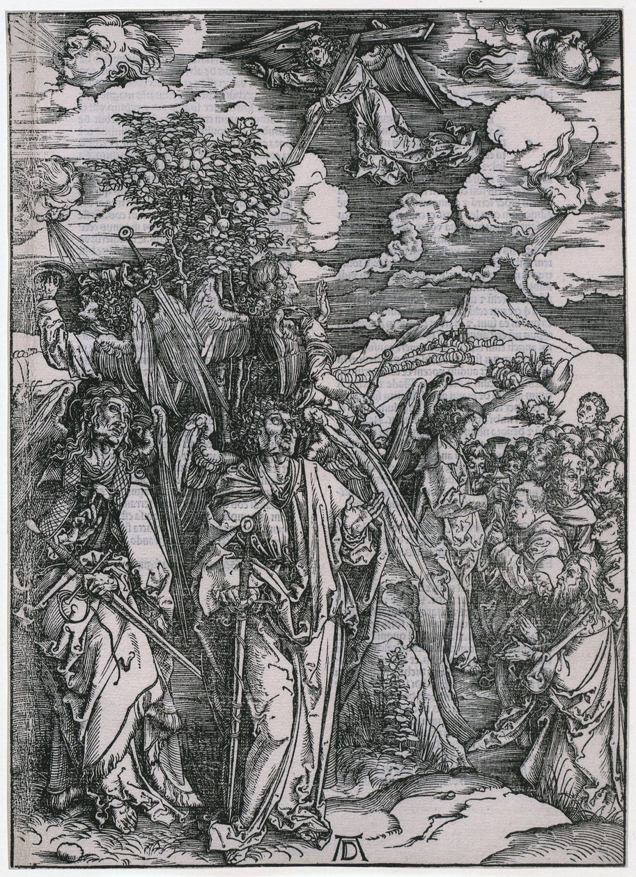 Quatre anges retenant les vents / Le sceau des élus, V. Figure, feuille 7 de la série « L