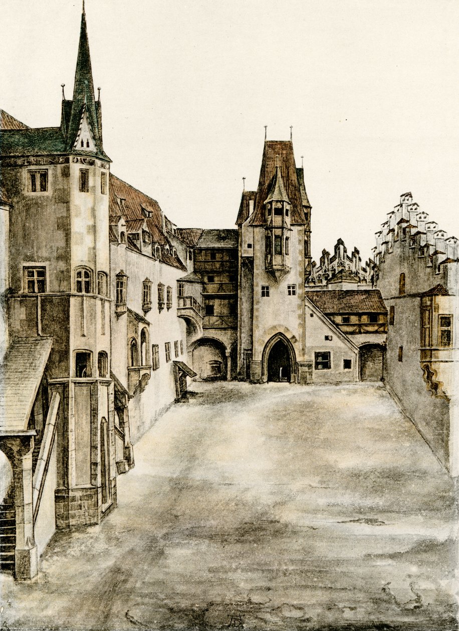 Vue de la cour du château - Albrecht Dürer