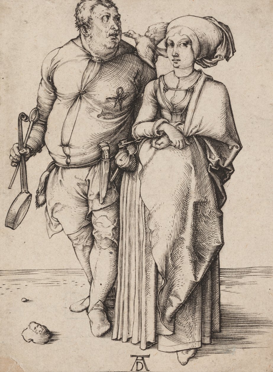 Un cuisinier et sa femme, vers 1496 (gravure) - Albrecht Dürer