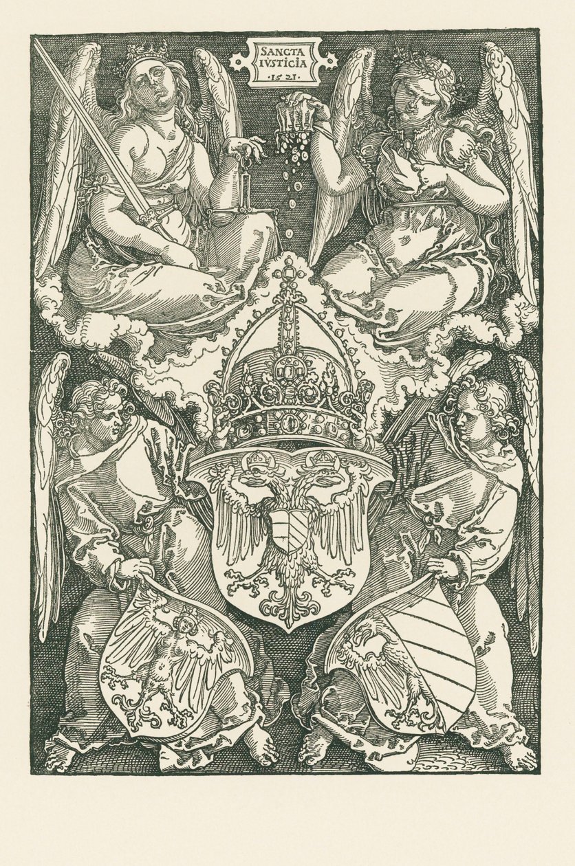 Allégorie avec les armoiries de l