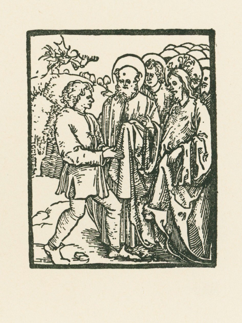 Le Christ guérit une personne possédée par le diable - Albrecht Dürer or Duerer