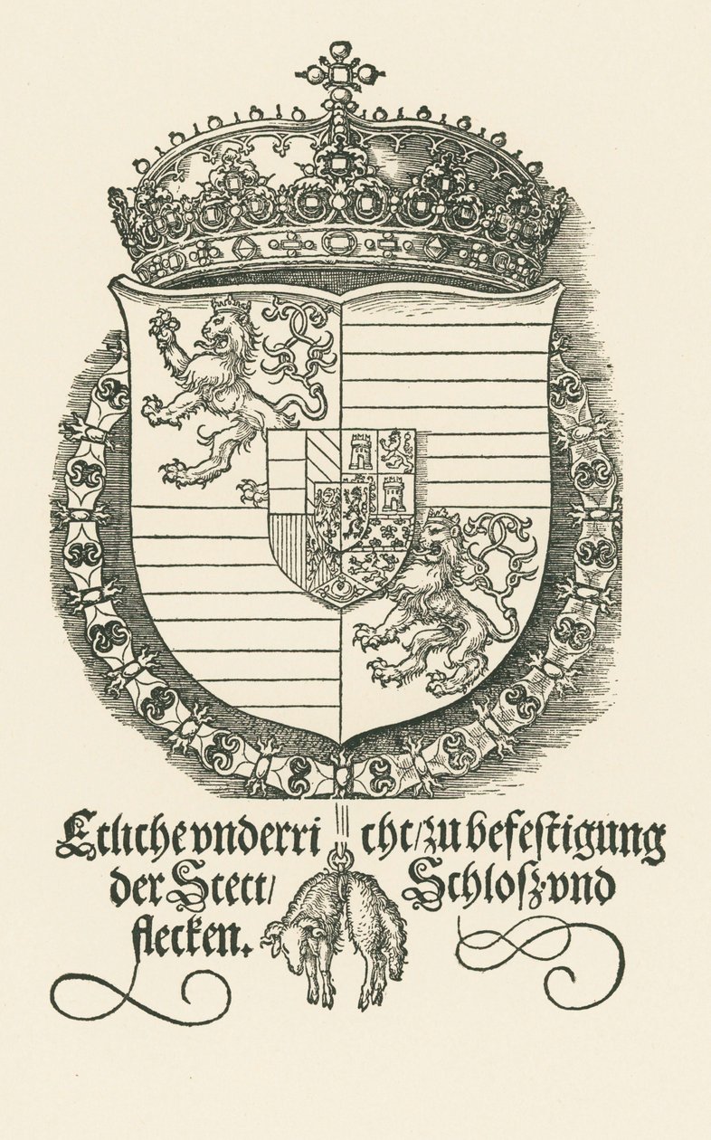 Armoiries de Ferdinand Ier, roi de Bohême et de Hongrie - Albrecht Dürer or Duerer