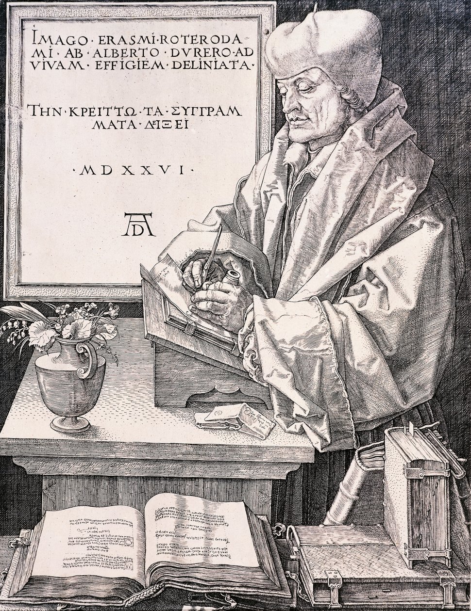 Érasme de Rotterdam (1466-1469 - 1536), humaniste et théologien - Albrecht Dürer