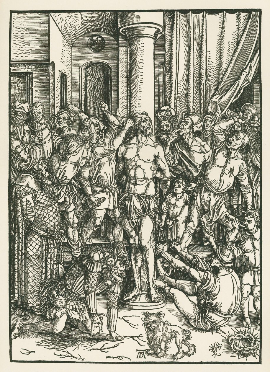 Flagellation du Christ, vers 1496-97 (gravure sur bois) - Albrecht Dürer or Duerer