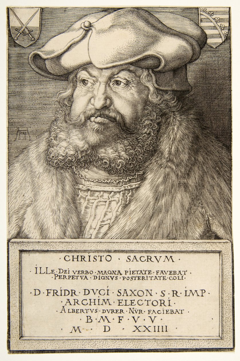 Frédéric le Sage, Électeur de Saxe, pub. 1524 - Albrecht Dürer