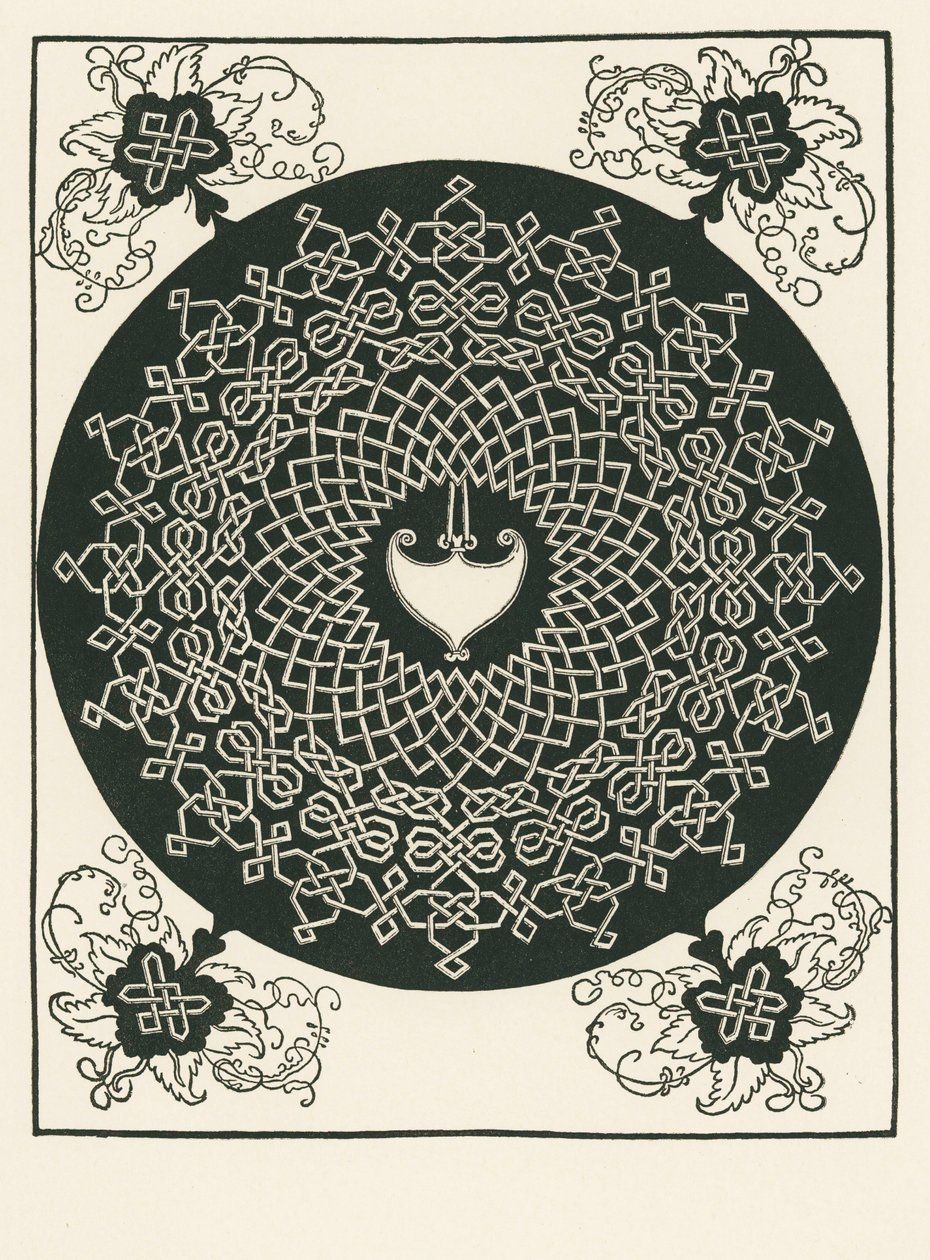 Nœud avec centre en forme de cœur et motif angulaire - Albrecht Dürer or Duerer