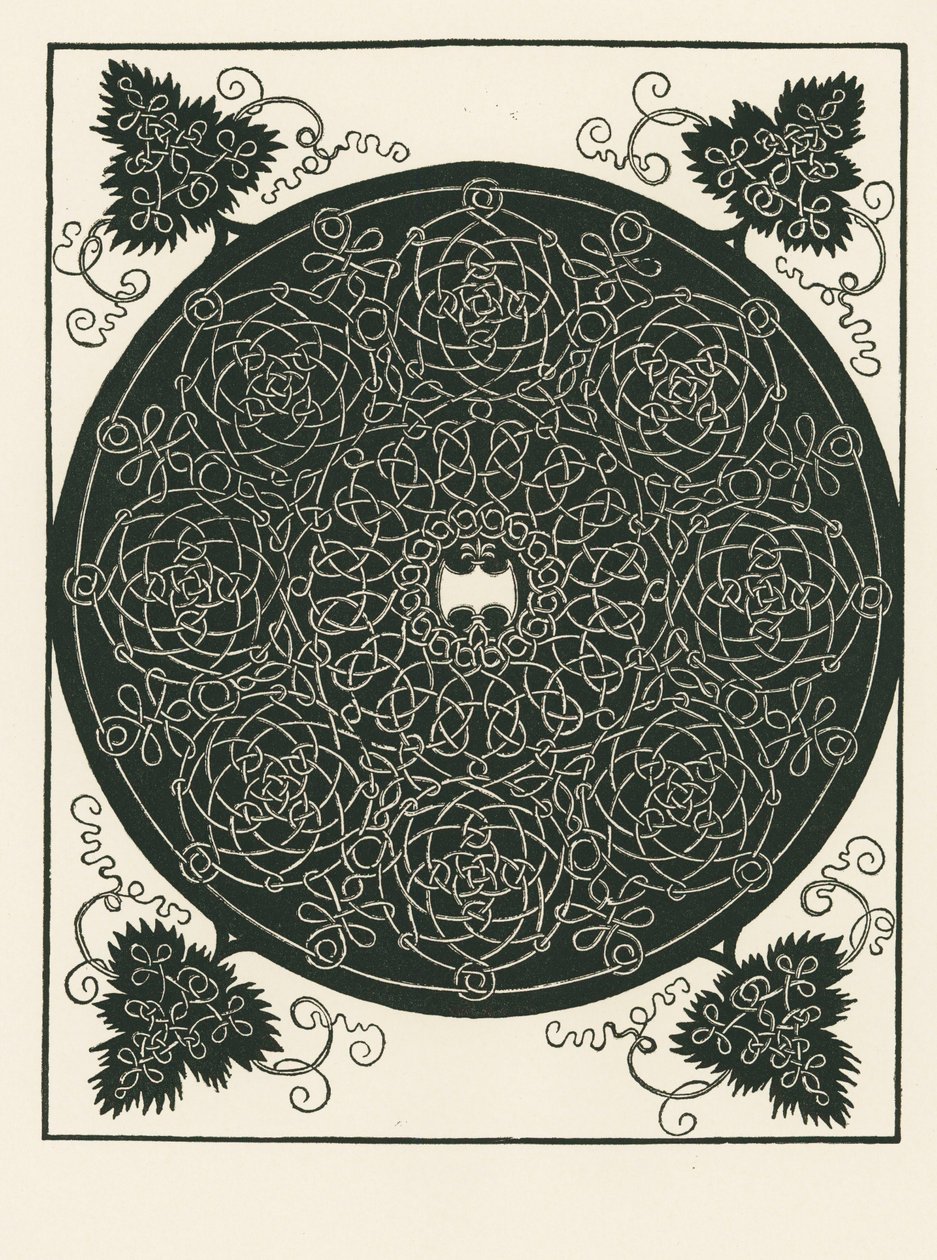 Nœud avec une longue pièce centrale hexagonale et des volutes rondes - Albrecht Dürer or Duerer