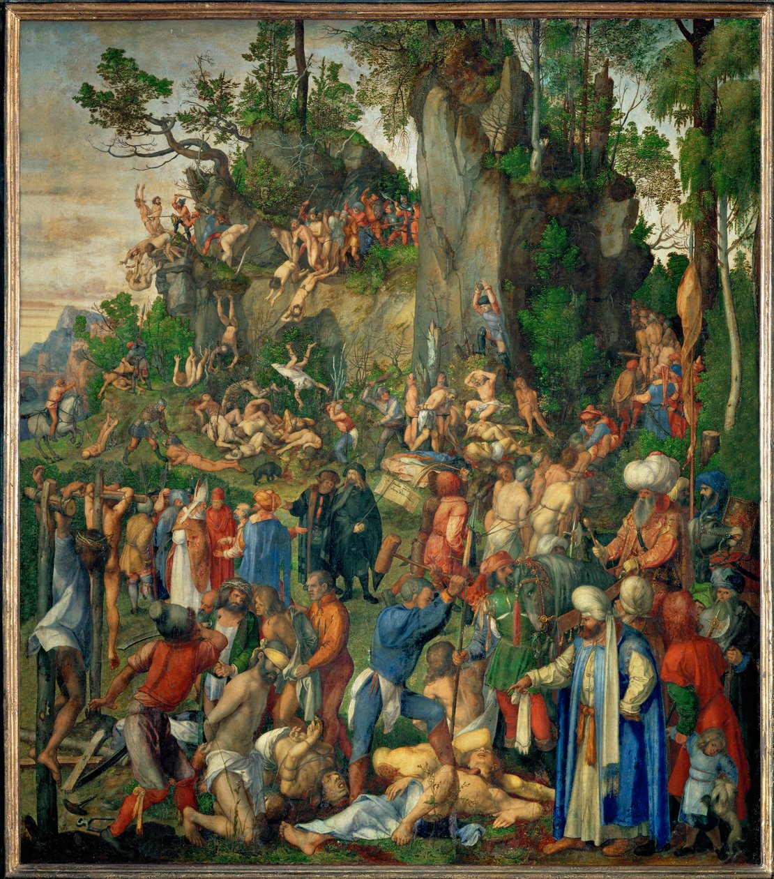 Martyre des dix mille chrétiens - Albrecht Dürer or Duerer