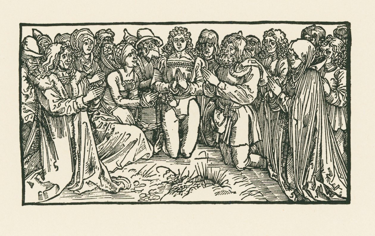Hommes et femmes en prière - Albrecht Dürer or Duerer