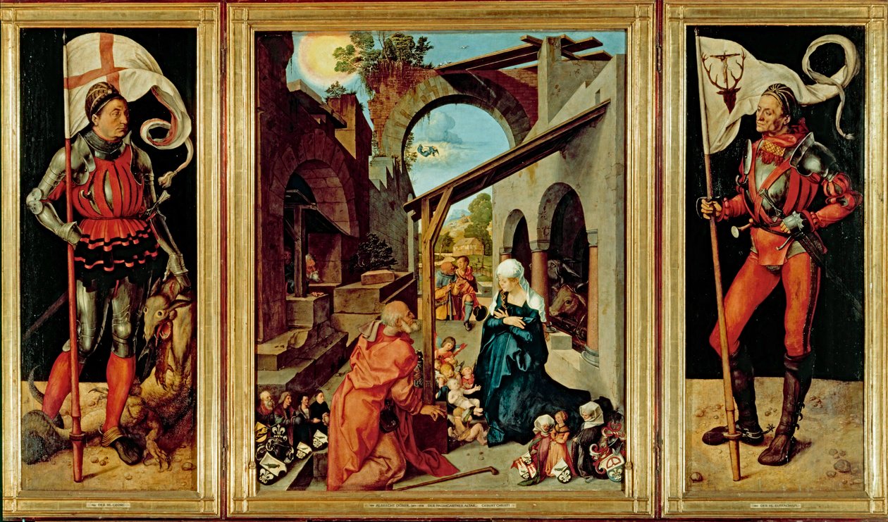 Autel Paumgartner, vers 1500 (huile sur panneau de chaux) - Albrecht Dürer or Duerer
