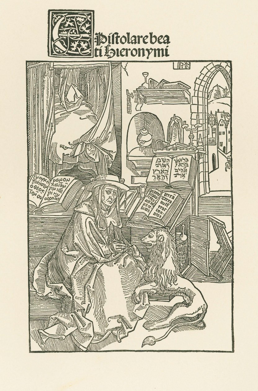 Saint Jérôme dans son bureau - Albrecht Dürer or Duerer