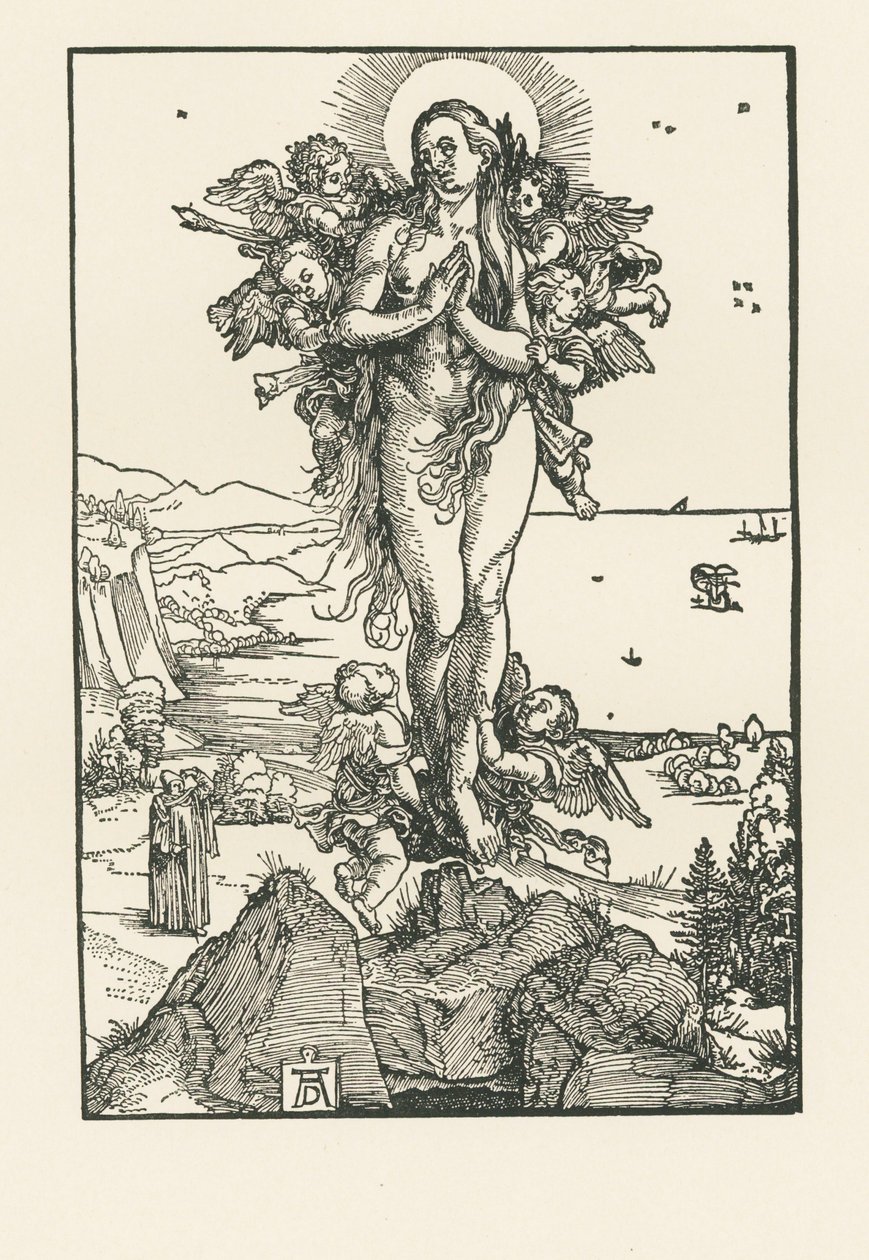 Sainte Marie-Madeleine en extase, vers 1504-05 (gravure sur bois) - Albrecht Dürer or Duerer